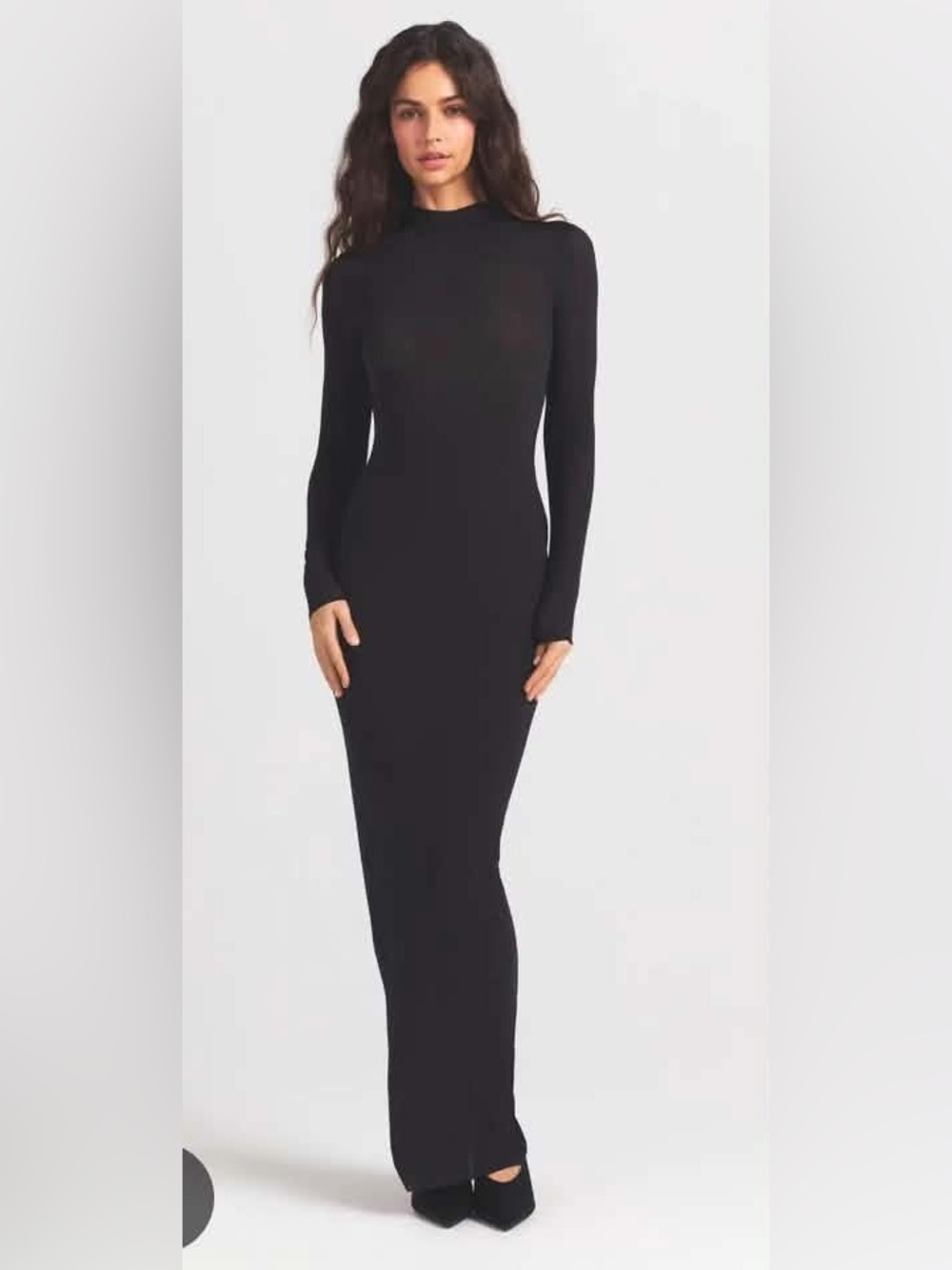 Skims Ribbed Modal Maxi Dress, like new!